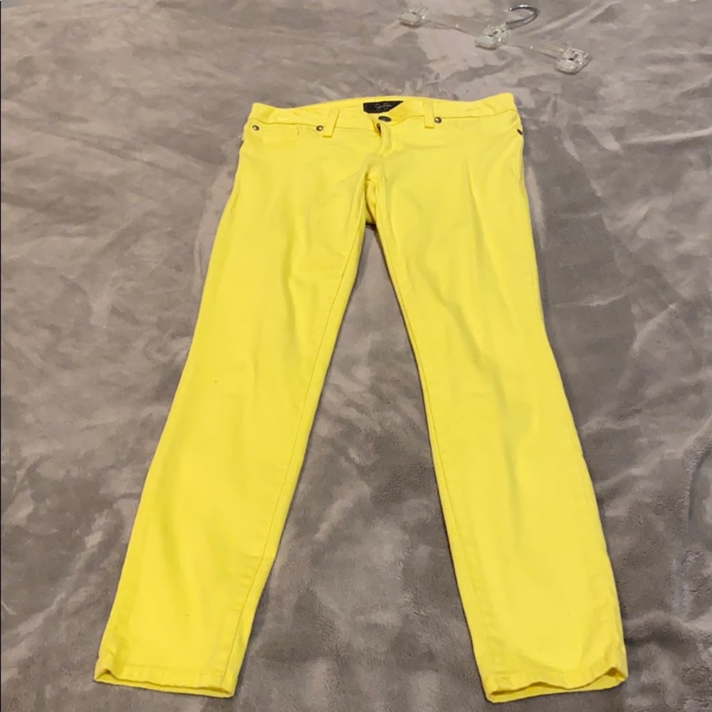 Size 28 yellow cotton pants